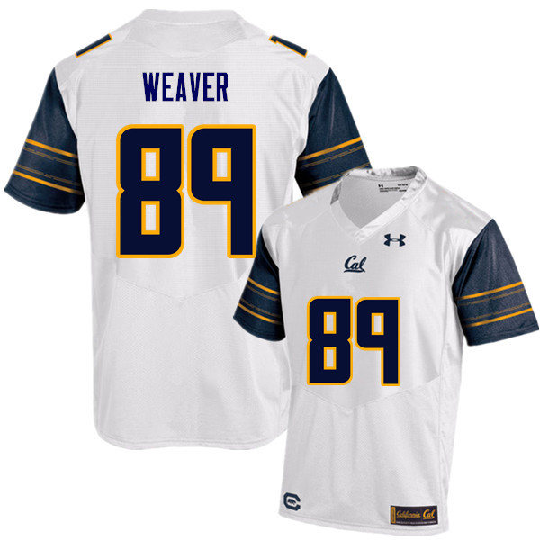 Men #89 Evan Weaver Cal Bears (California Golden Bears College) Football Jerseys Sale-White - Click Image to Close